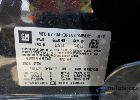 2020 Buick Encore Gx Essence из США, поврежденный, VIN KL4MMFSLXLB079860